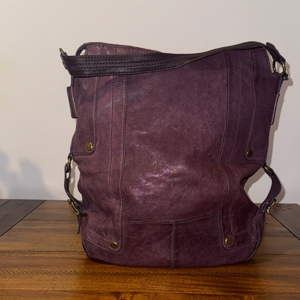 Andrew Marc Deep Purple Shoulder Bag